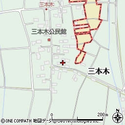 栃木県河内郡上三川町三本木238周辺の地図