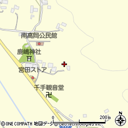 栃木県真岡市南高岡450周辺の地図