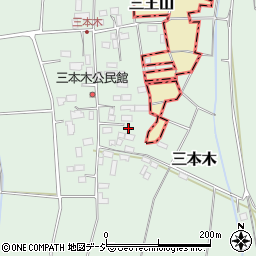 栃木県河内郡上三川町三本木241周辺の地図