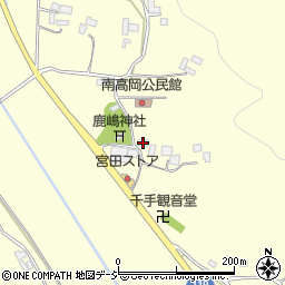 栃木県真岡市南高岡457周辺の地図