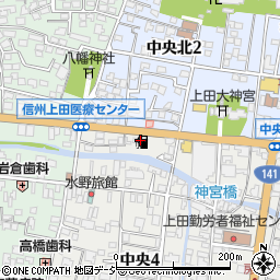伊藤商会上田新田周辺の地図