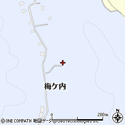 栃木県芳賀郡益子町梅ケ内38周辺の地図