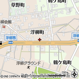 小松浮柳郵便局周辺の地図
