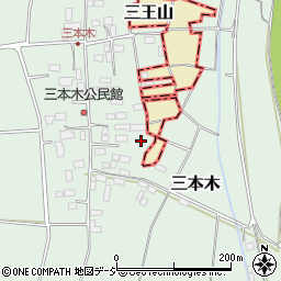 栃木県河内郡上三川町三本木240周辺の地図