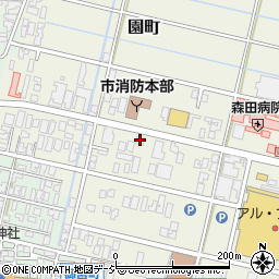 北陸中日新聞朝日新聞小松中央周辺の地図