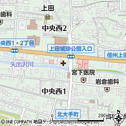 長野県上田市中央西周辺の地図