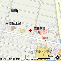 石川県小松市園町ホ周辺の地図