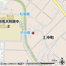 群馬県前橋市上沖町200周辺の地図