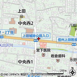 群馬銀行上田支店 ＡＴＭ周辺の地図