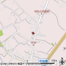 那珂中台簡易郵便局周辺の地図