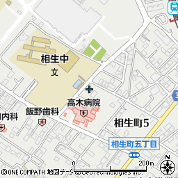 桐生警察相生待機寮周辺の地図