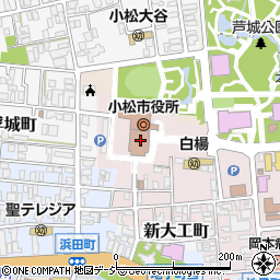 小松市役所　こまつもしもしセンター周辺の地図