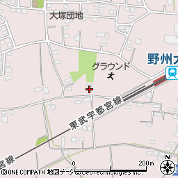栃木県栃木市大塚町1239周辺の地図