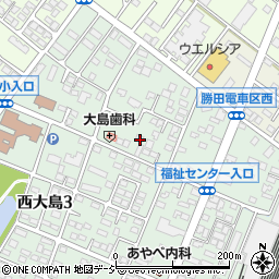 茨城県ひたちなか市西大島3丁目18周辺の地図