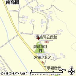 栃木県真岡市南高岡472周辺の地図