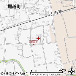 群馬県前橋市堀越町162-1周辺の地図