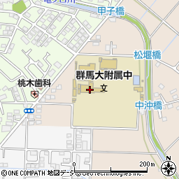 国立群馬大学教育学部附属中学校周辺の地図