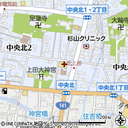 クスリのアオキ上田中央北薬局周辺の地図