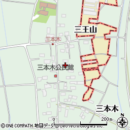 栃木県河内郡上三川町三本木247周辺の地図