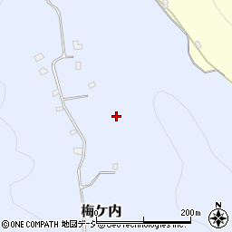 栃木県芳賀郡益子町梅ケ内周辺の地図