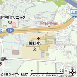 上田市立神科小学校周辺の地図