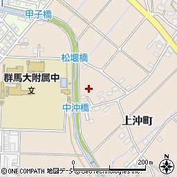 群馬県前橋市上沖町182周辺の地図