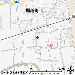 群馬県前橋市堀越町193周辺の地図