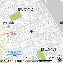 茨城県ひたちなか市はしかべ周辺の地図