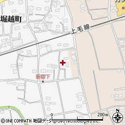 群馬県前橋市堀越町159周辺の地図