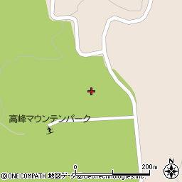 群馬県吾妻郡嬬恋村鎌原高峰高原周辺の地図