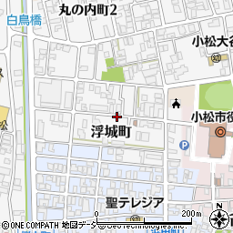 石川県小松市浮城町周辺の地図