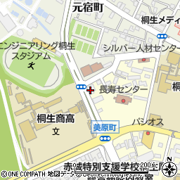 上毛新聞社桐生支局周辺の地図