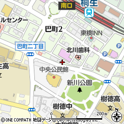 桐生進学教室周辺の地図