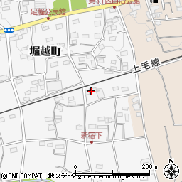 群馬県前橋市堀越町216周辺の地図