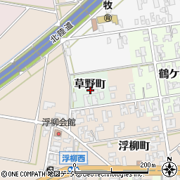 石川県小松市草野町ト周辺の地図