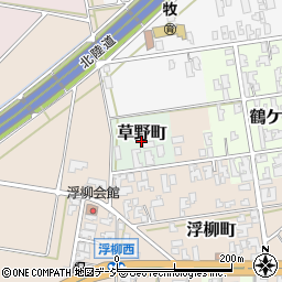 石川県小松市草野町（ト）周辺の地図