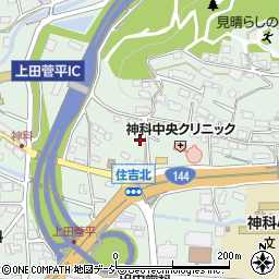 長野県上田市住吉525-3周辺の地図