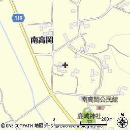 栃木県真岡市南高岡532周辺の地図