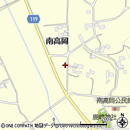栃木県真岡市南高岡1200周辺の地図