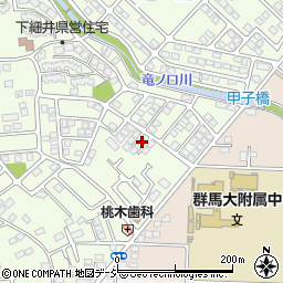 群馬県前橋市下細井町629周辺の地図