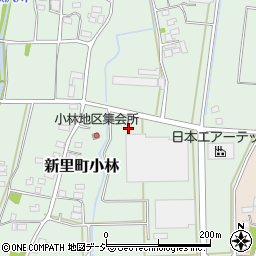 群馬県桐生市新里町小林周辺の地図
