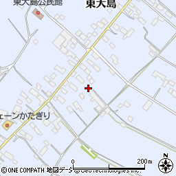 栃木県真岡市東大島1128周辺の地図