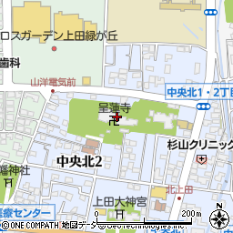 呈蓮寺周辺の地図