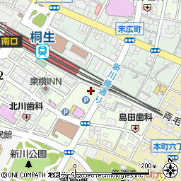 ファミリーマート桐生末広町店周辺の地図