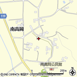 栃木県真岡市南高岡508周辺の地図