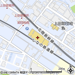 カインズホーム上田店園芸館周辺の地図