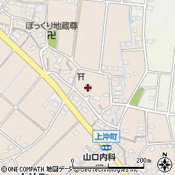 上沖町公民館周辺の地図