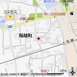 群馬県前橋市堀越町213-2周辺の地図