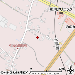 茨城県那珂市中台周辺の地図