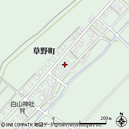 石川県小松市草野町チ周辺の地図